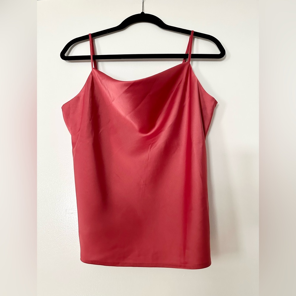 Banana Republic Factory Silky Cowl-Neck Camisole Salmon #742574 Size M EUC